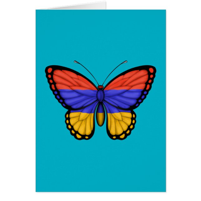 Bandera armenia de la mariposa (Frente)