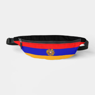 Bandera armenia imprime la bolsa corta