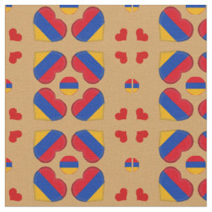 Bandera armenia y tela de moda de Armenia