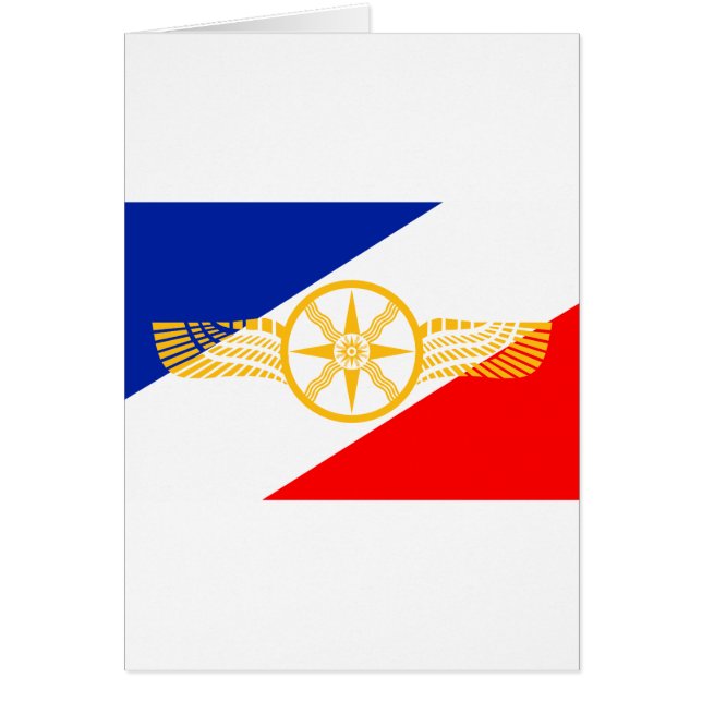 Bandera asiria, bandera caldea, bandera de Syriac (Frente)