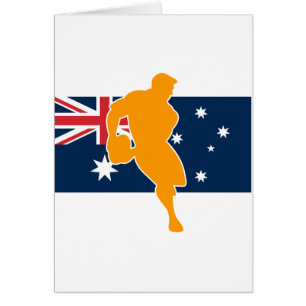 bandera Australia del jugador del rugbi