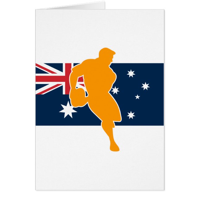 bandera Australia del jugador del rugbi (Frente)