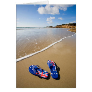 Bandera Australiana Arde A La Playa Gales del Su