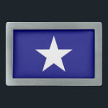 Bandera azul Bonnie con hebilla de cinturón de una<br><div class="desc">Bandera azul Bonnie con la hebilla del cinturón de una estrella blanca solitaria: la bandera azul de Bonnie con su estrella blanca de fondo azul era la bandera no oficial de los Estados Confederados de América al comienzo de la Guerra Civil Americana.</div>
