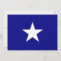Bandera azul Bonnie con una sola invitación de est