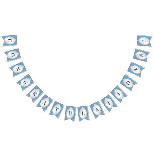 Bandera azul de amarre ornamental