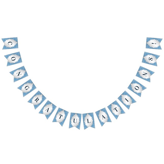 Bandera azul de amarre ornamental (Todo)