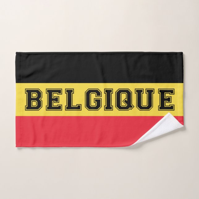 Bandera belga/belga (Toalla de mano)