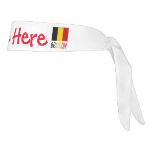 Bandera belga de Bélgica Personalización Roja
