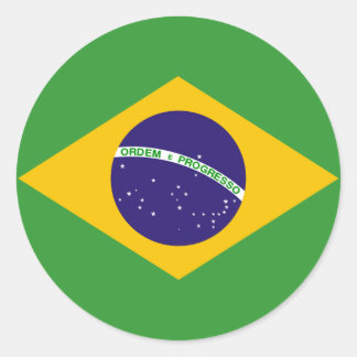 Bandera brasileña de pegatinas brasileños