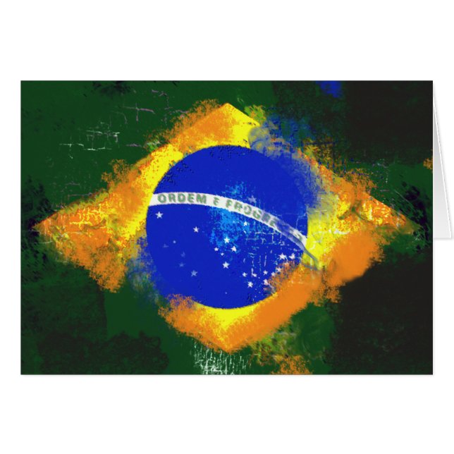 Bandera brasilera BR (Anverso (Horizontal))