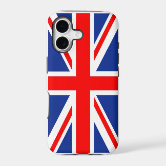 Bandera británica de Union Jack en caso del iPhone