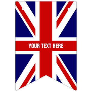 Bandera británica del empavesado del fiesta de la