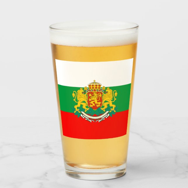 Bandera búlgara + escudo de armas  (Anverso (lleno))