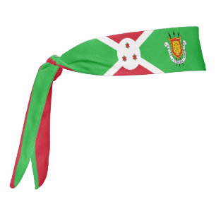 Bandera burundesa elegante patriota