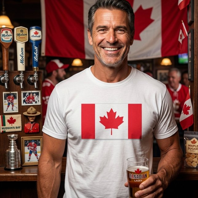 Bandera canadiense. CANADÁ. Camiseta (Subido por el creador)