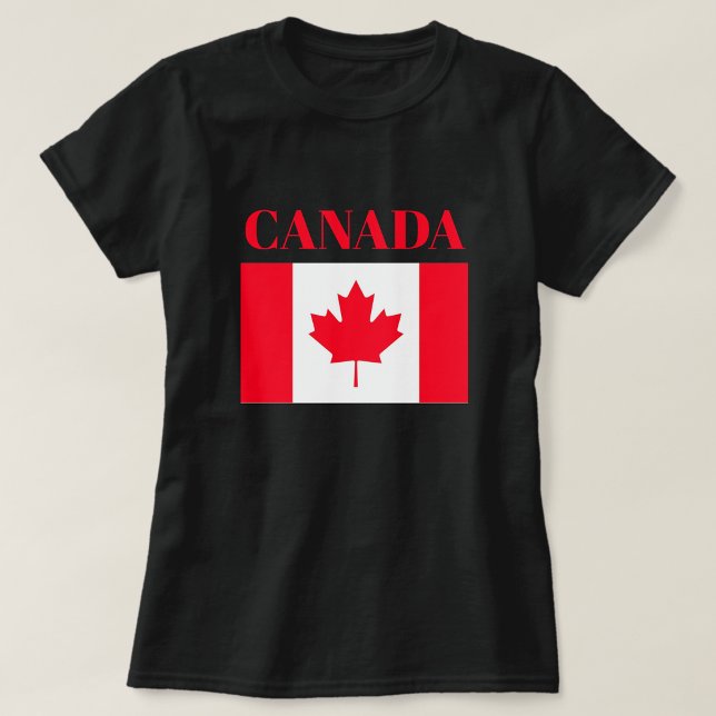 Bandera canadiense. CANADÁ. Camiseta (Subido por el creador)
