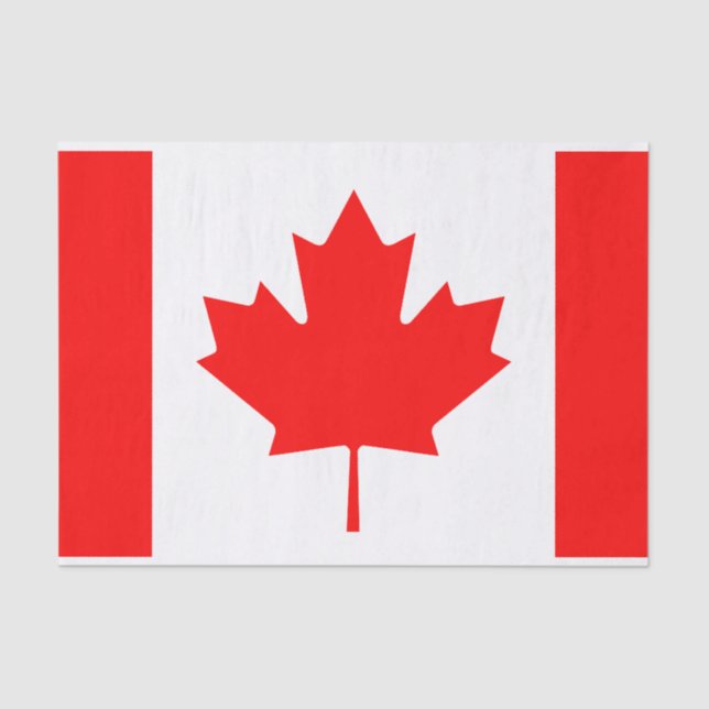 Bandera canadiense DIY regalo papel de papel de en (Anverso)
