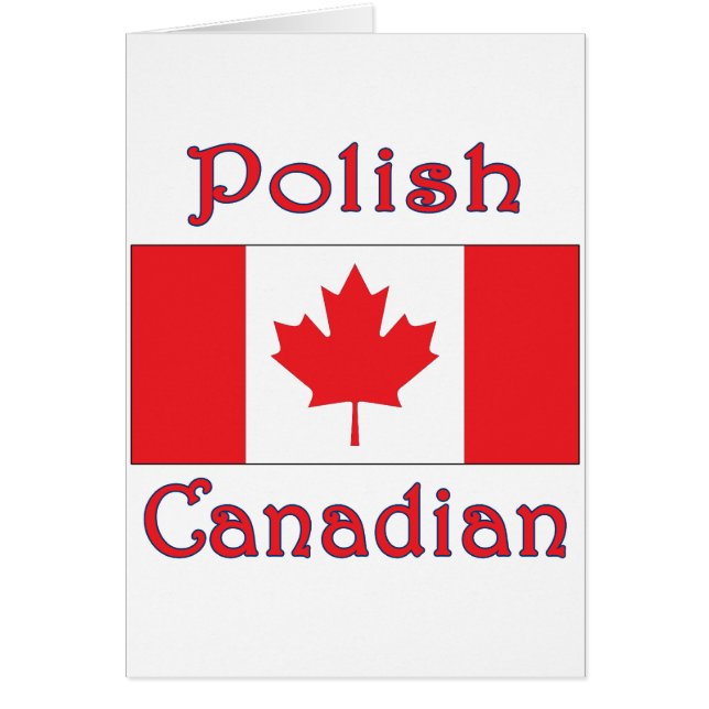 Bandera canadiense polaca (Frente)