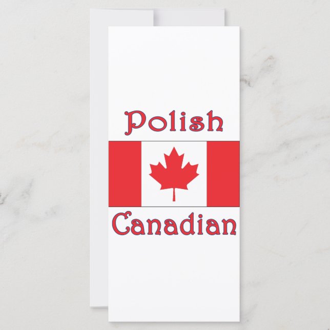 Bandera canadiense polaca (Anverso)