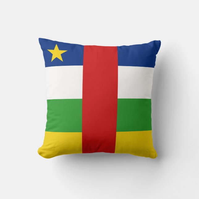 Bandera Centrafrique x Bandera Almohada (Anverso)