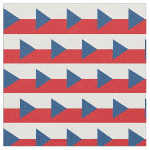 Bandera checa y tela de moda de la República Chec
