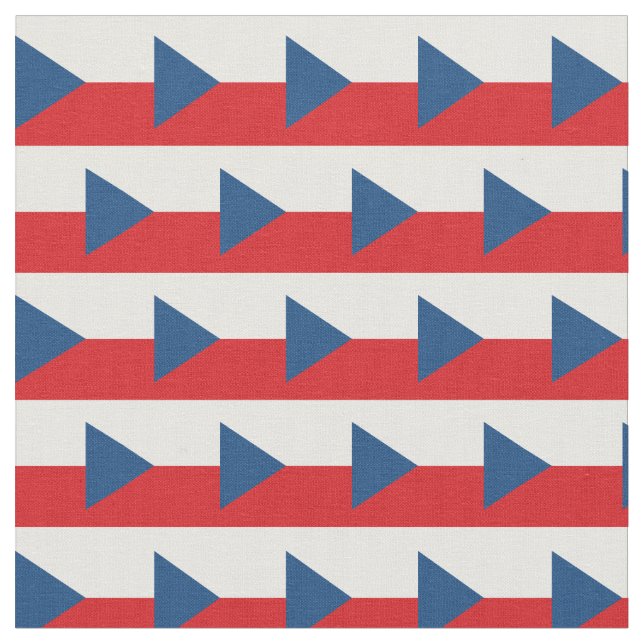 Bandera checa y tela de moda de la República Checa (De cerca)