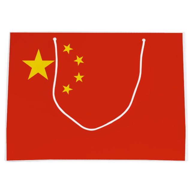 Bandera china bolsa de regalo grande (Anverso)