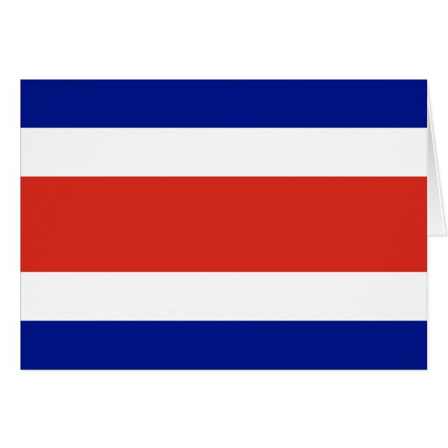 Bandera Civil de Costa Rica (Anverso (Horizontal))