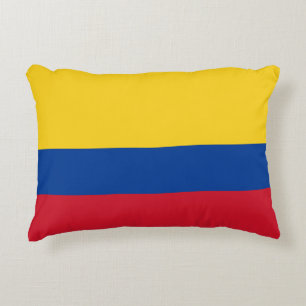 Bandera colombiana Bandera de Colombia almohada tr
