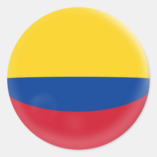 Bandera colombiana de 20 pequeños pegatinas (Anverso)