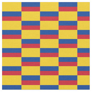 Bandera colombiana y tela de moda colombiana