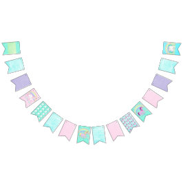 Bandera coloreada pastel bonito de la bandera del