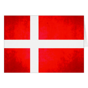 Bandera colorida del danés del contraste