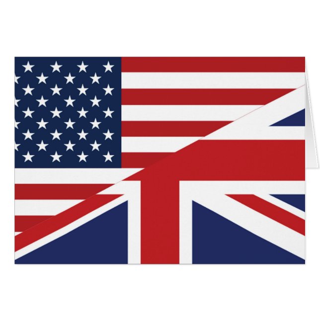 Bandera combinada estadounidense - británica (Anverso (Horizontal))