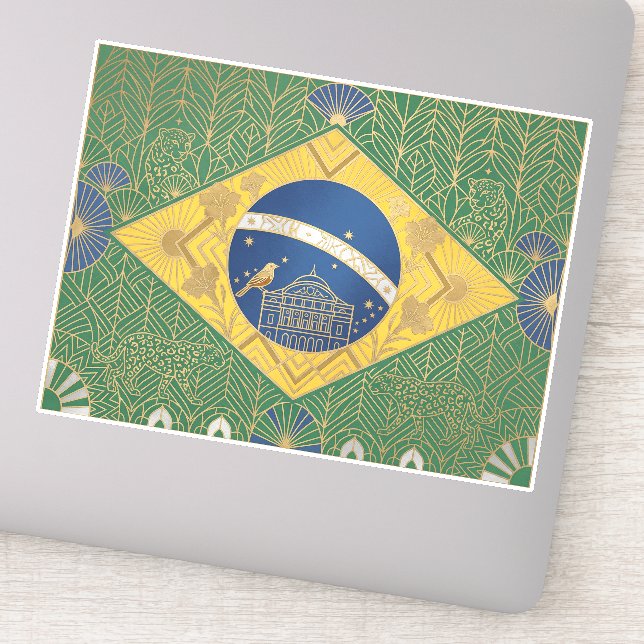 Bandera con patrimonio Art Deco | Calcomanía de es (Detalle)