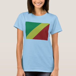Bandera Congo-Brazzaville x Mapa camiseta