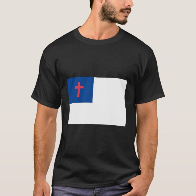 Bandera cristiana Camisa Bandera de Cristo religio (Anverso)