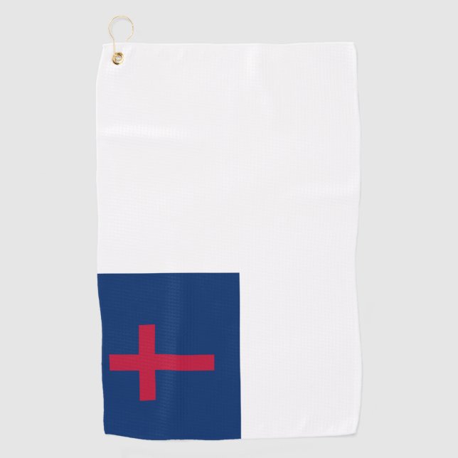Bandera cristiana Toalla de golf (Anverso)