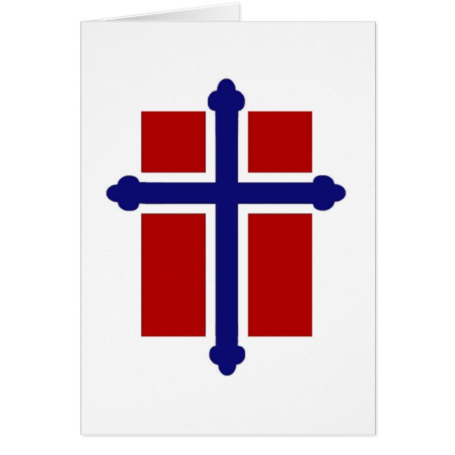 Bandera cruzada noruega (Frente)