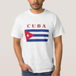 Bandera cubana, etiquetada como camiseta<br><div class="desc">Camiseta de la bandera cubana.</div>