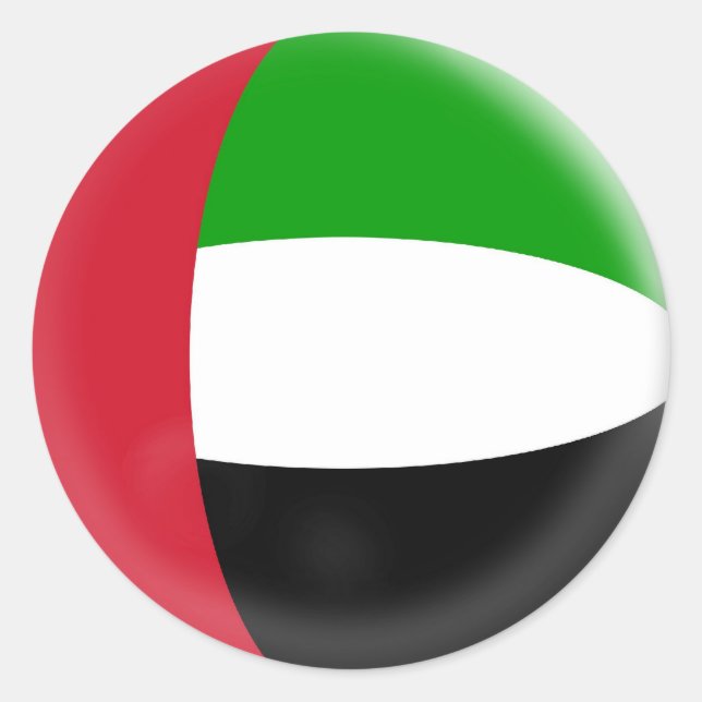 Bandera de 20 pequeños pegatinas de los Emiratos Á (Anverso)