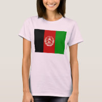 Bandera de Afganistán x Mapa camiseta