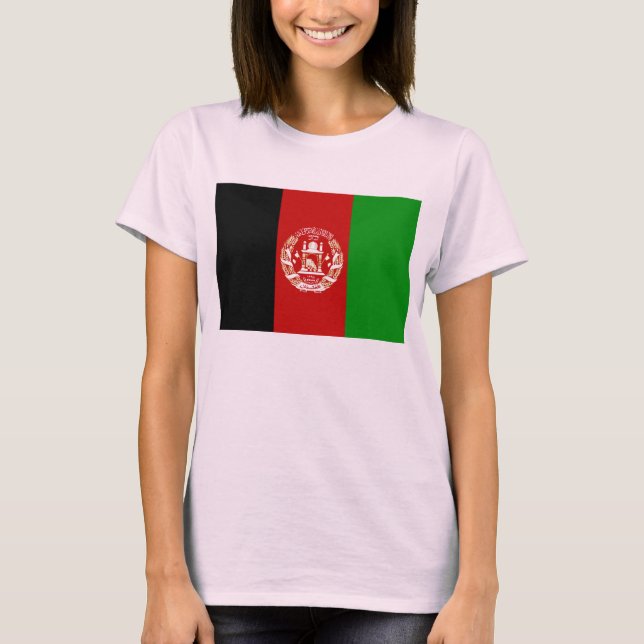 Bandera de Afganistán x Mapa camiseta (Anverso)