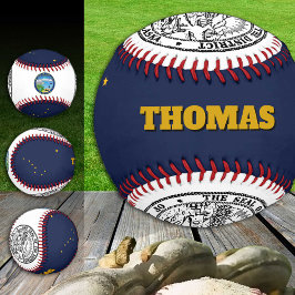 Bandera de Alaska, Alaska, bolas de Monograma/Béis