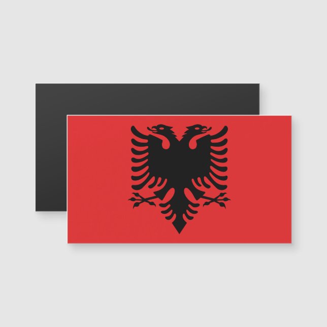 Bandera de Albania (Anverso/Reverso)