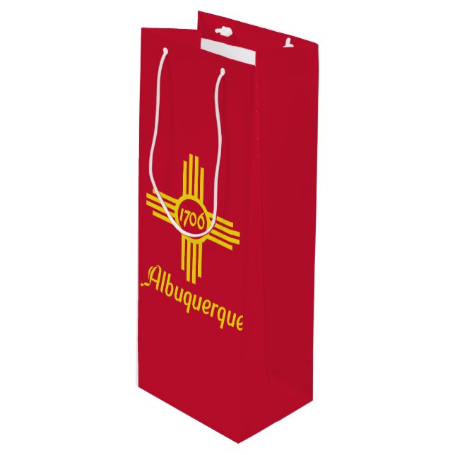 Bandera de Albuquerque, Bolsa de Regalo de Vino de (Angulo Anverso)