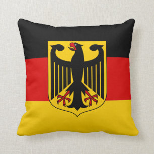 Bandera de Alemania con la almohada del escudo