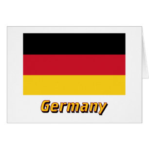 Bandera de Alemania con nombre