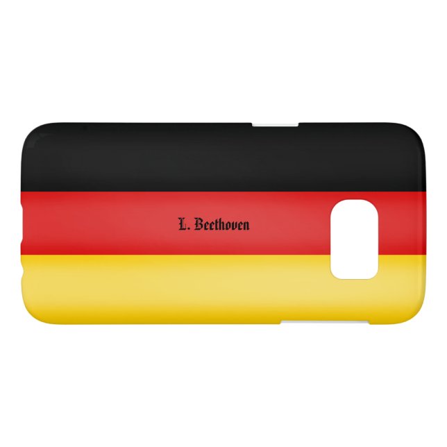 Bandera de Alemania Schwarz Rot Funda personalizad (Reverso Horizontal)